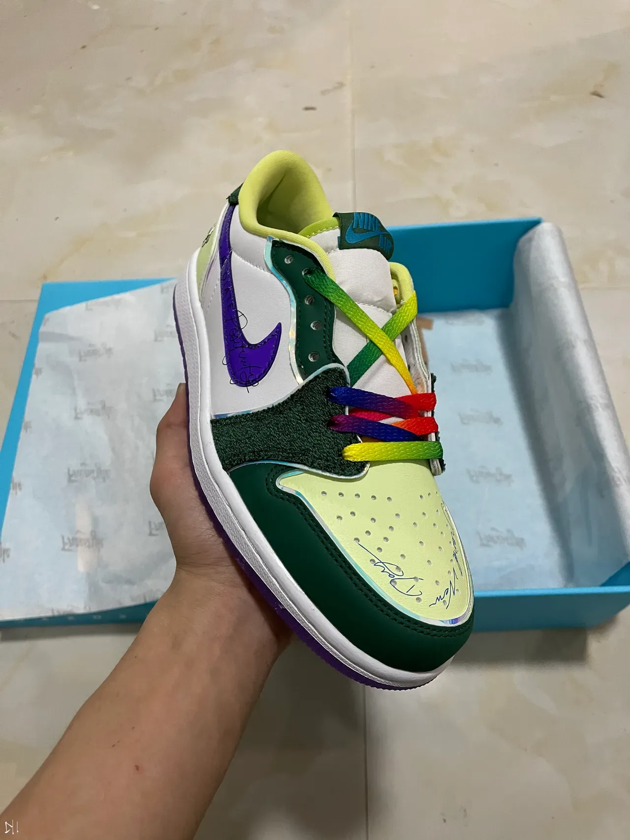 Chaussures Lifestyle Nike Air Jordan 1 Low Édition Florale Multicolore 2