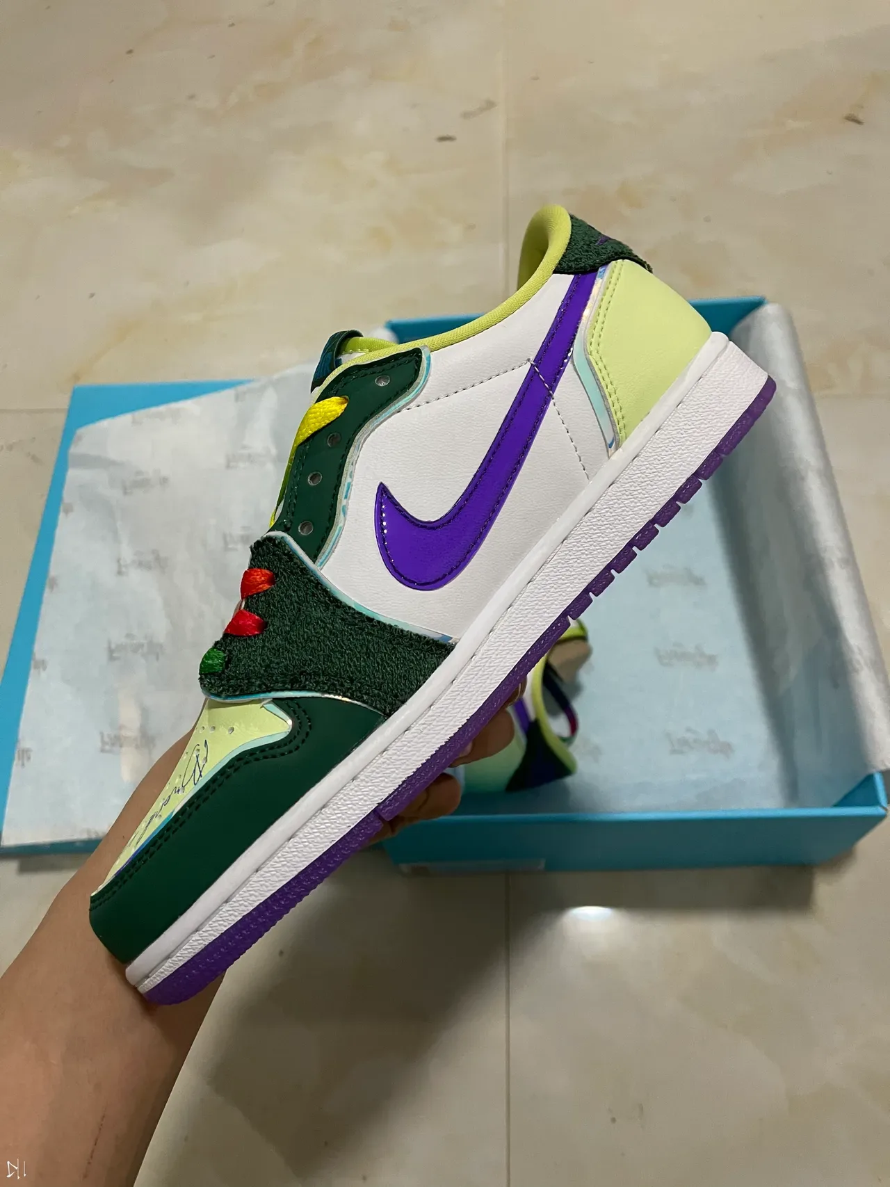 Chaussures Lifestyle Nike Air Jordan 1 Low Édition Florale Multicolore 4