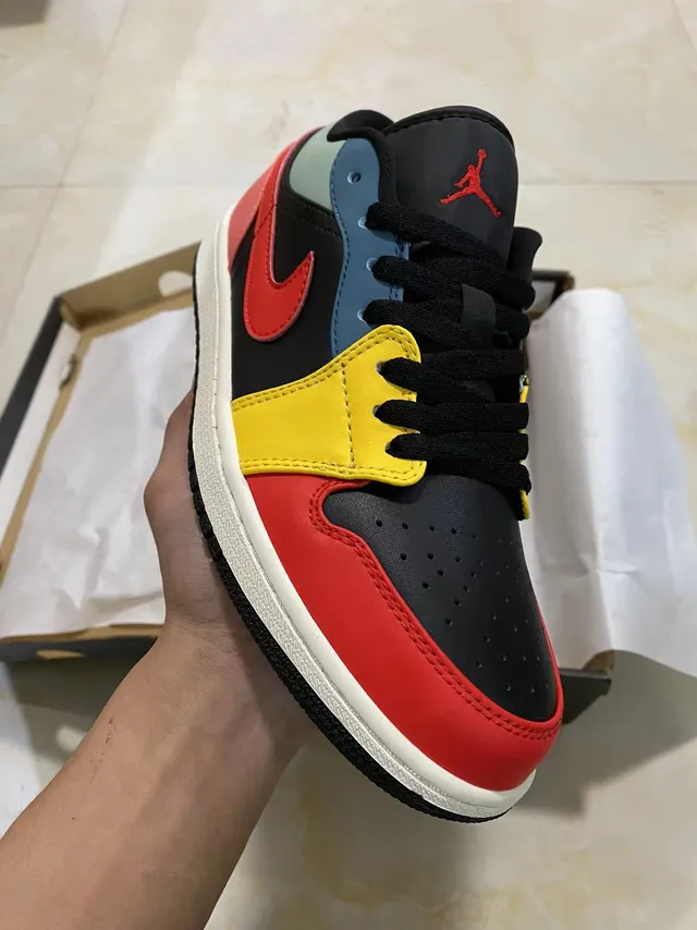 Nike Air Jordan 1 Low Multicolor Lifestyle Sneakers 2