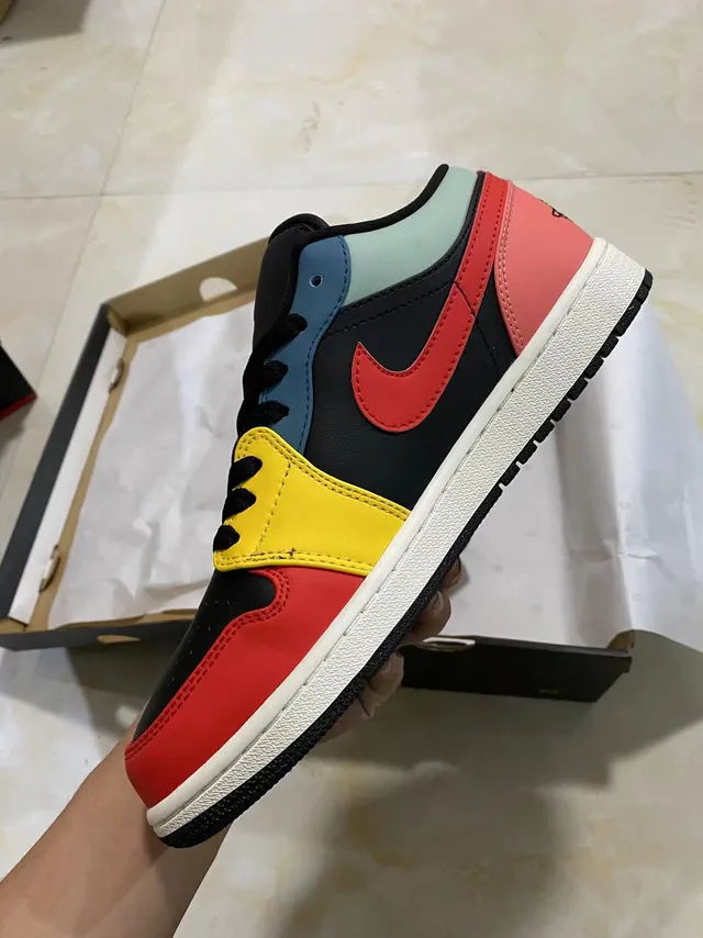 Nike Air Jordan 1 Low Multicolor Lifestyle Sneakers 4