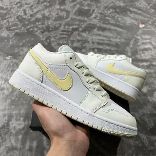 Nike Air Jordan 1 Low Pale Yellow Lifestyle Sneakers