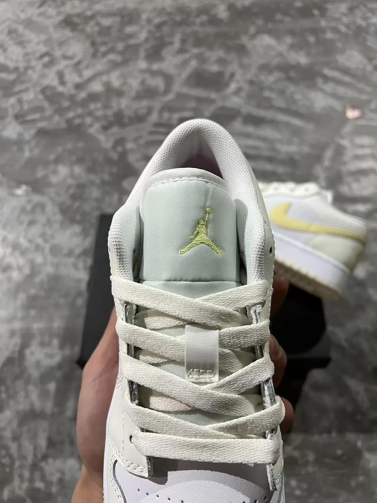 Nike Air Jordan 1 Low Pale Yellow Lifestyle Sneakers 4