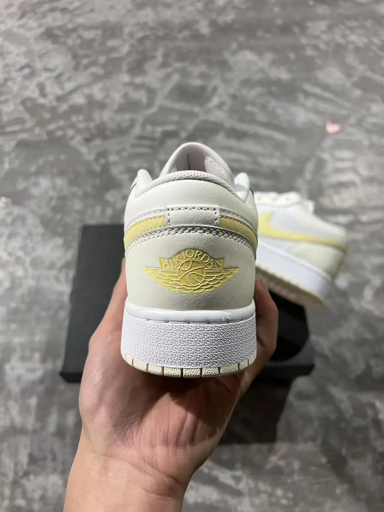 Nike Air Jordan 1 Low Pale Yellow Lifestyle Sneakers 8