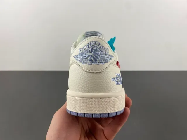 Nike Air Jordan 1 Low x Supreme x The North Face Off-White Lifestyle Sneakers 4