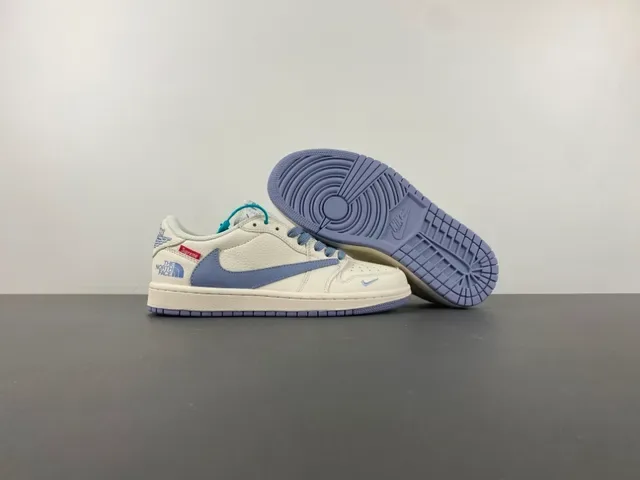 Nike Air Jordan 1 Low x Supreme x The North Face Off-White Lifestyle Sneakers 13