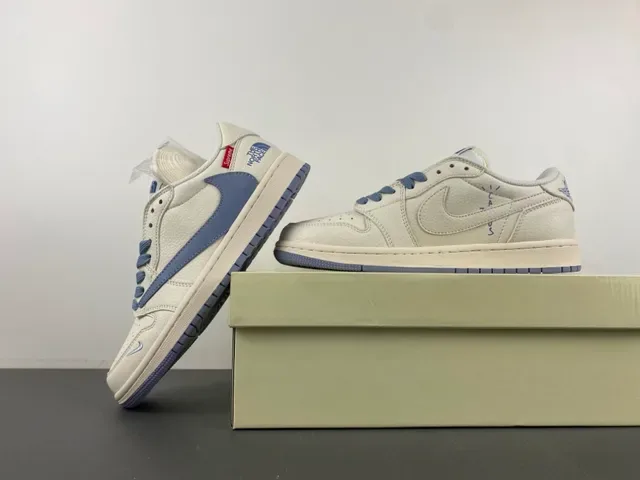 Nike Air Jordan 1 Low x Supreme x The North Face Off-White Lifestyle Sneakers 15
