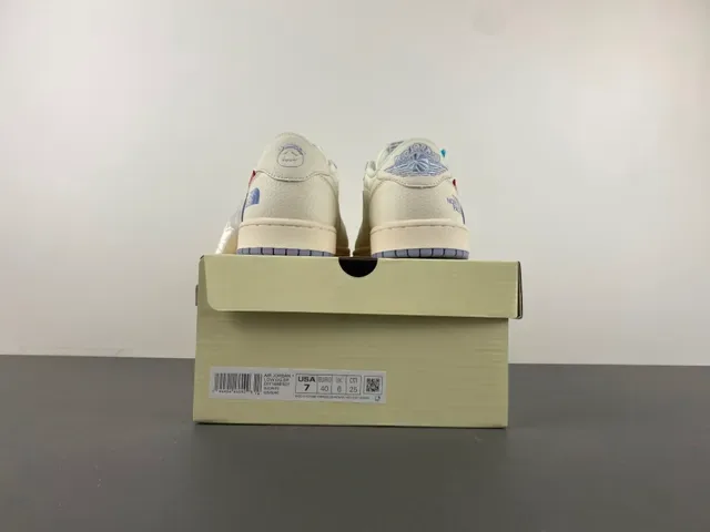 Nike Air Jordan 1 Low x Supreme x The North Face Off-White Lifestyle Sneakers 18