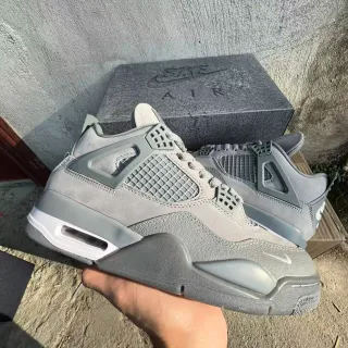 Nike Air Jordan 4 Monochromatic Gray Basketball Shoes