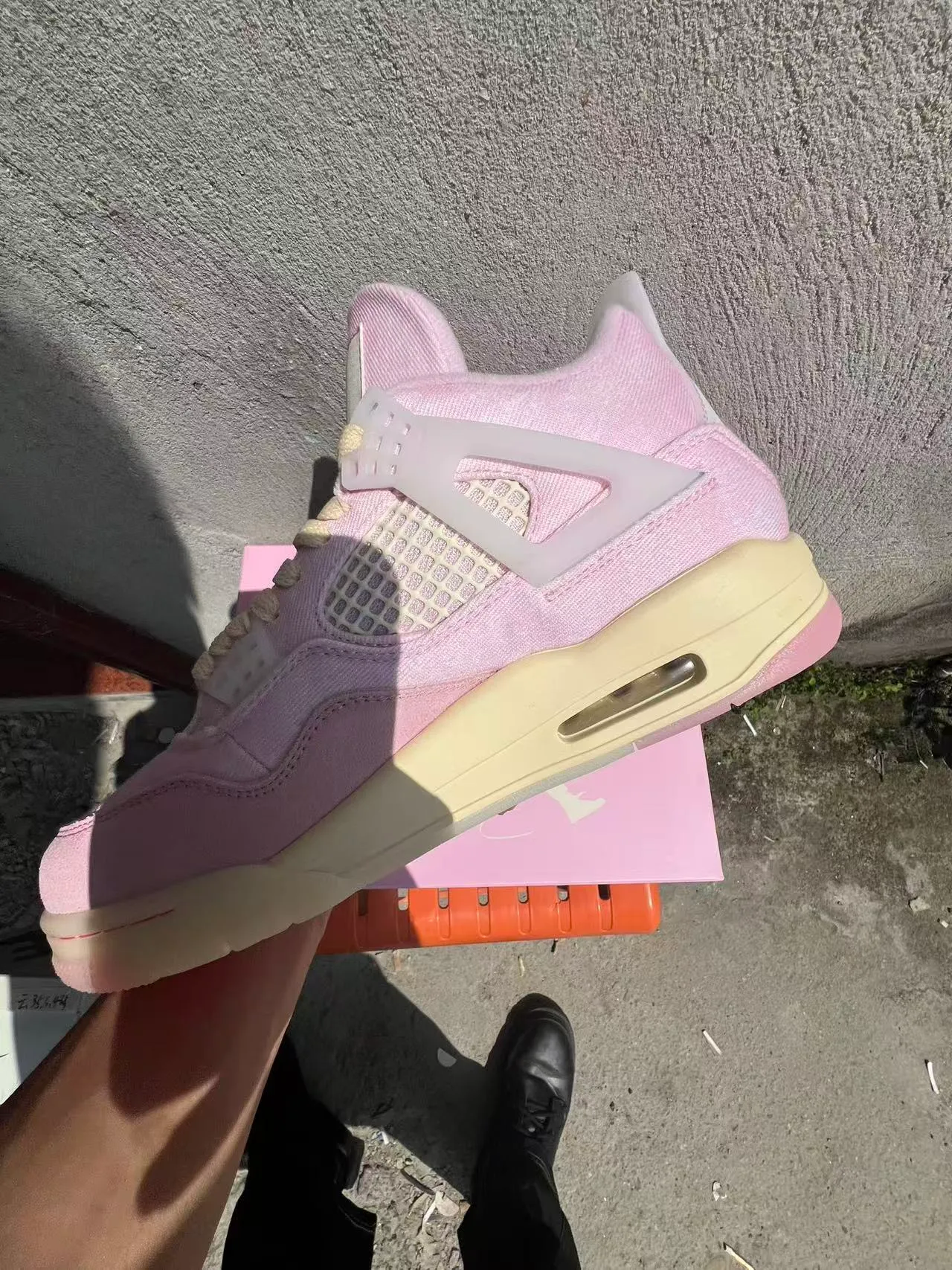 Nike Air Jordan 4 Pink Cream Basketball Shoes 5