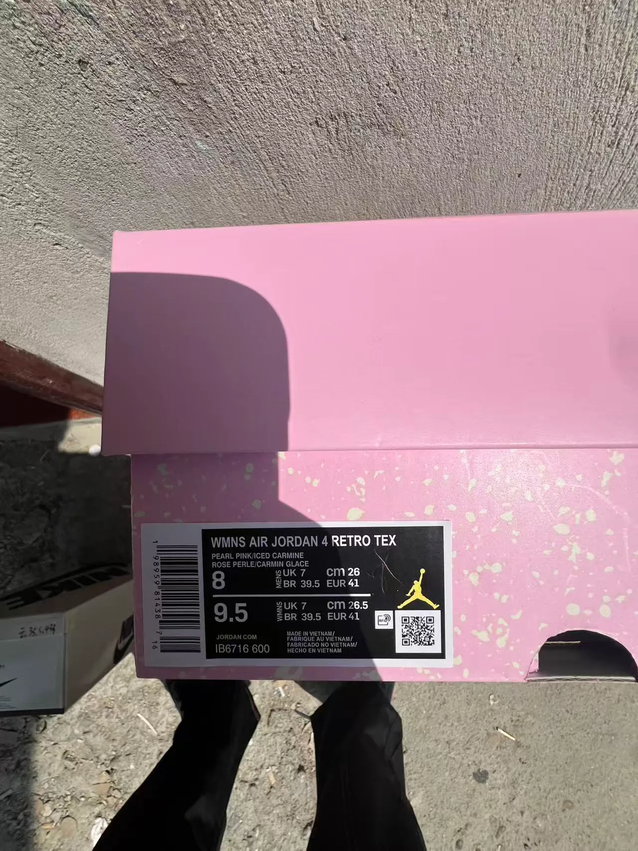 Nike Air Jordan 4 Pink Cream Basketball Shoes 10