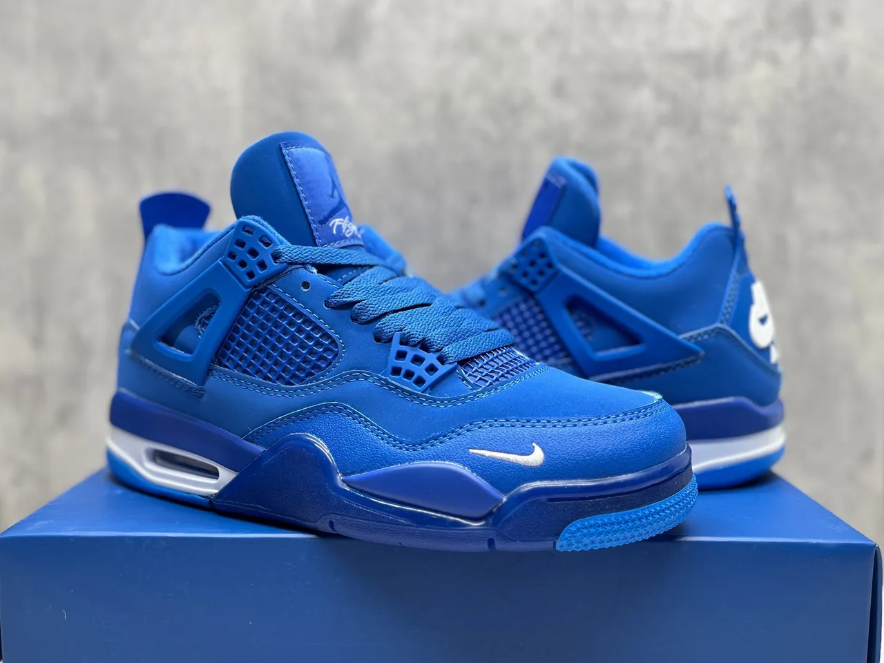 Nike Air Jordan 4 Royal Blue Basketball Shoes 2
