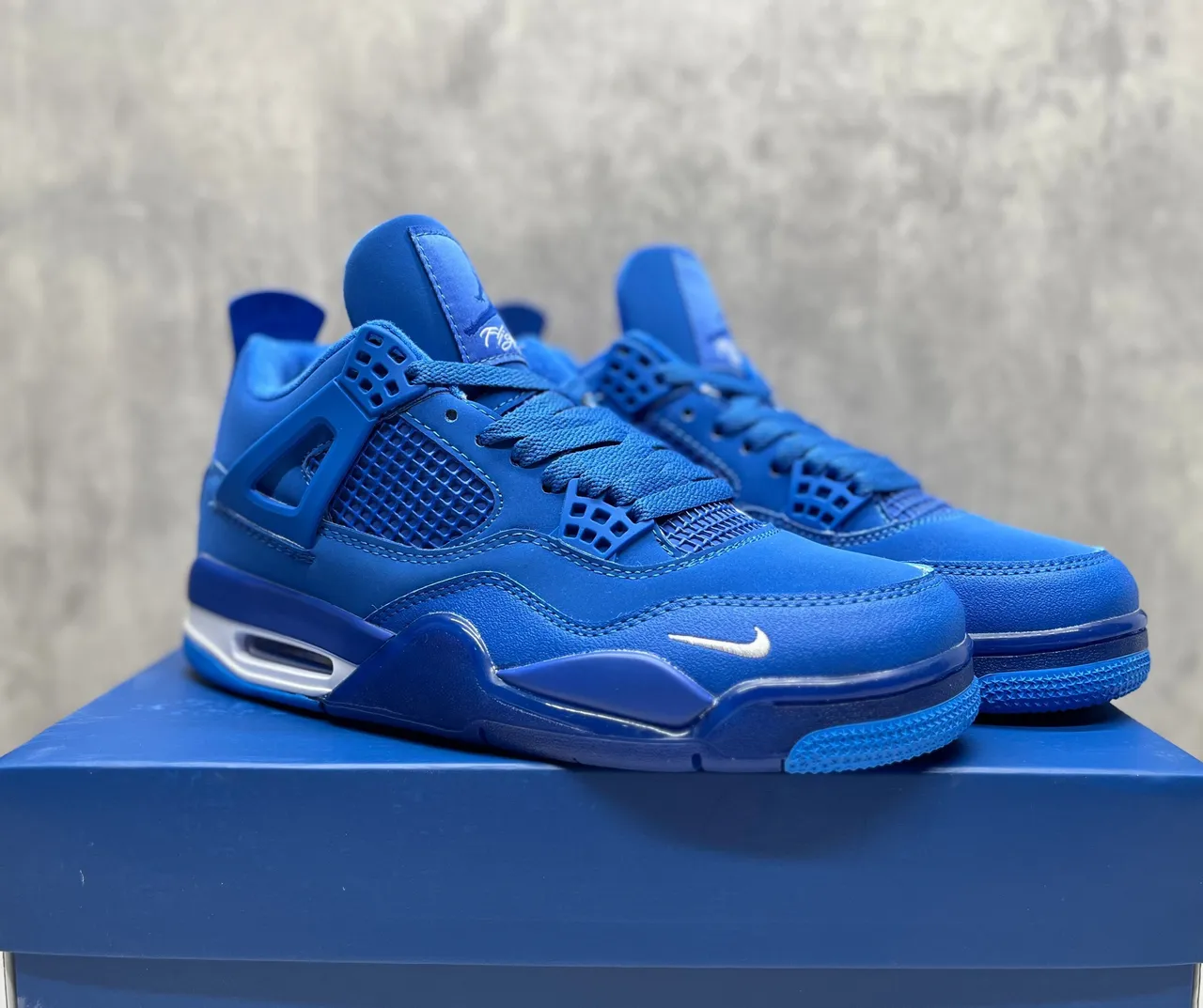 Nike Air Jordan 4 Royal Blue Basketball Shoes 4