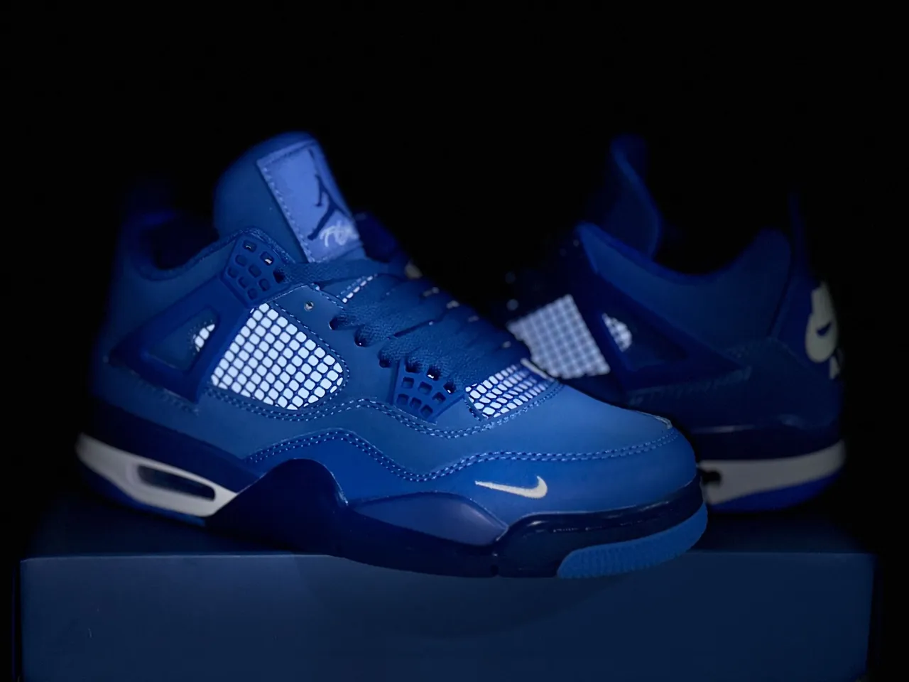 Nike Air Jordan 4 Royal Blue Basketball Shoes 7