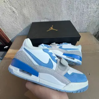 Nike Air Jordan Legacy 312 Light Blue and Gray Lifestyle Sneakers