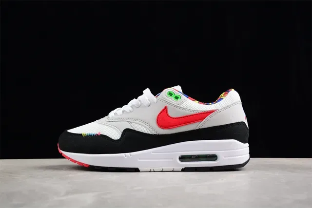 Nike Air Max 1 Multicolor Woven Accents Lifestyle Sneakers 1