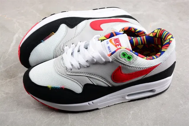 Nike Air Max 1 Multicolor Woven Accents Lifestyle Sneakers 9
