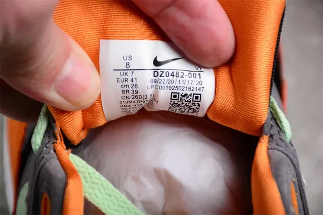 Nike Air Max 1 Orange Gray Mint Green Lifestyle Sneakers 3