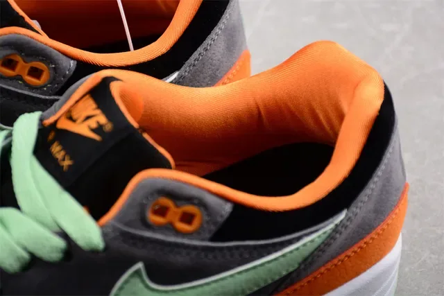 Nike Air Max 1 Orange Gray Mint Green Lifestyle Sneakers 6