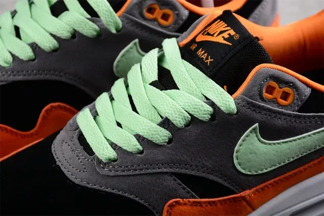 Nike Air Max 1 Orange Gray Mint Green Lifestyle Sneakers 7