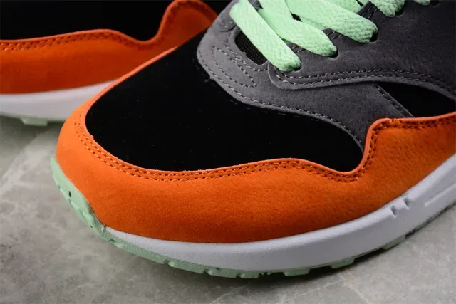 Nike Air Max 1 Orange Gray Mint Green Lifestyle Sneakers 8