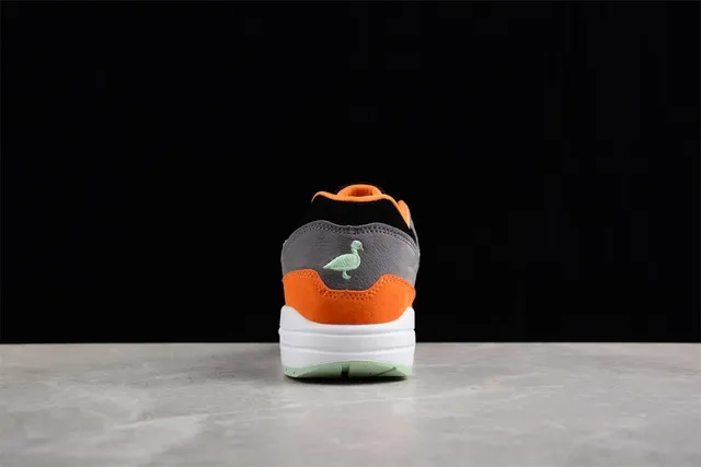 Nike Air Max 1 Orange Gray Mint Green Lifestyle Sneakers 10