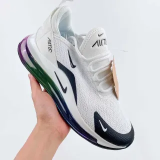 Nike Air Max 720 White Black Iridescent Lifestyle Sneakers