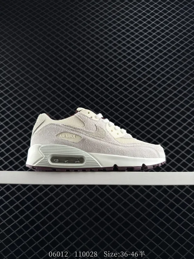 Nike Air Max 90 Beige Suede and Mesh Lifestyle Sneakers 7
