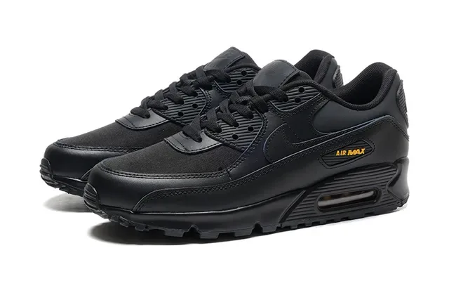 Nike Air Max 90 Black Gold Lifestyle Sneakers 5