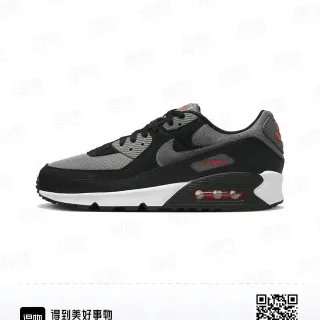 Nike Air Max 90 Black Gray Red Lifestyle Sneakers
