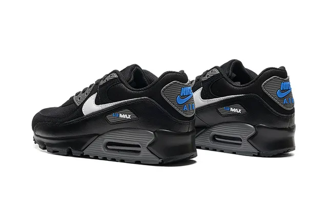 Nike Air Max 90 Black White Gray Lifestyle Sneakers 3