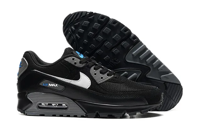 Nike Air Max 90 Black White Gray Lifestyle Sneakers 4