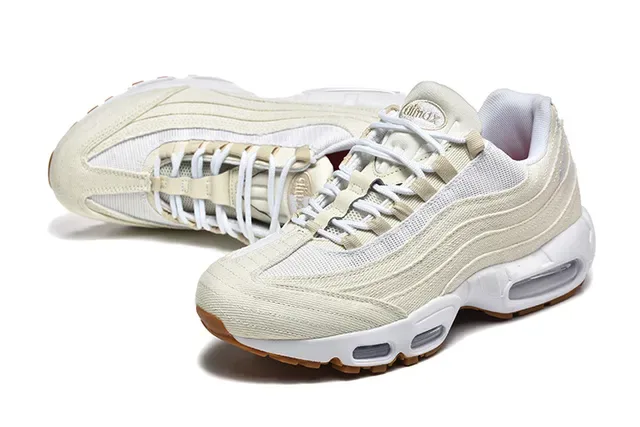 Nike Air Max 95 Blue Navy Denim-Textured Upper Layered Wave Panels Lifestyle Sneakers 10