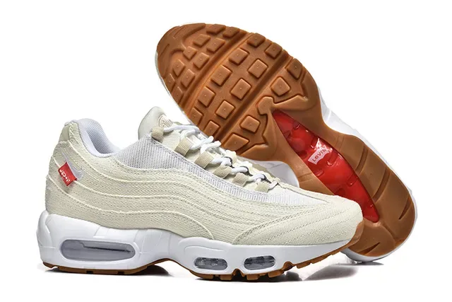 Nike Air Max 95 Blue Navy Denim-Textured Upper Layered Wave Panels Lifestyle Sneakers 11