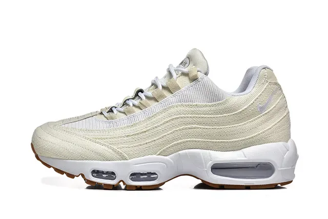 Nike Air Max 95 Blue Navy Denim-Textured Upper Layered Wave Panels Lifestyle Sneakers 12
