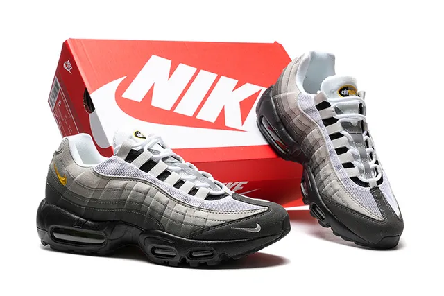 Nike Air Max 95 Gray Black Gold Lifestyle Sneakers 2