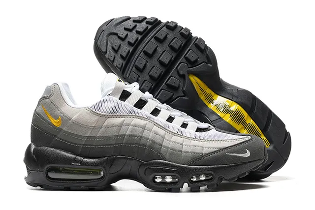 Nike Air Max 95 Gray Black Gold Lifestyle Sneakers 3