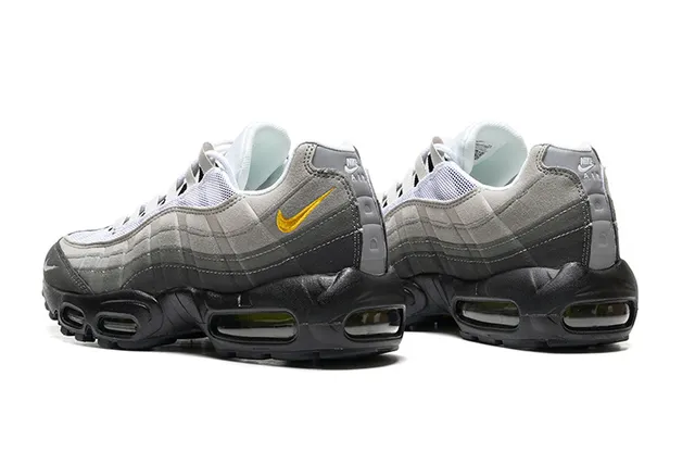 Nike Air Max 95 Gray Black Gold Lifestyle Sneakers 4