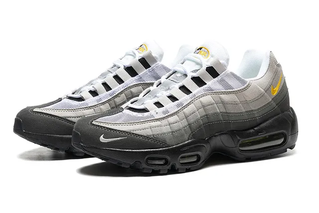 Nike Air Max 95 Gray Black Gold Lifestyle Sneakers 5