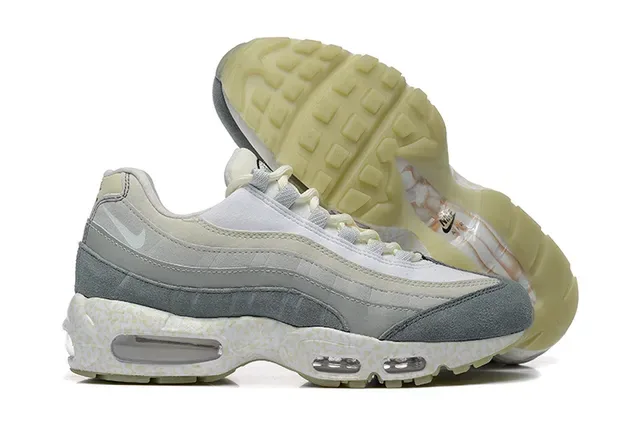 Nike Air Max 95 Off-White Gray Speckled Lifestyle Sneakers 6