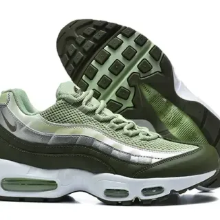 Nike Air Max 95 Olive Green and White Lifestyle Sneakers