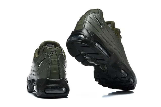 Nike Air Max 95 Olive Green and White Lifestyle Sneakers 2