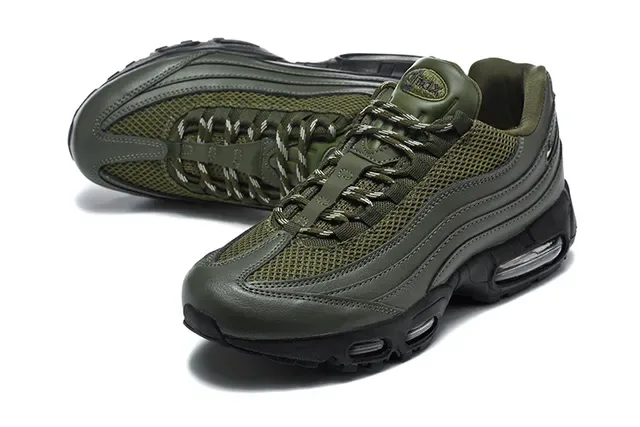 Nike Air Max 95 Olive Green and White Lifestyle Sneakers 4