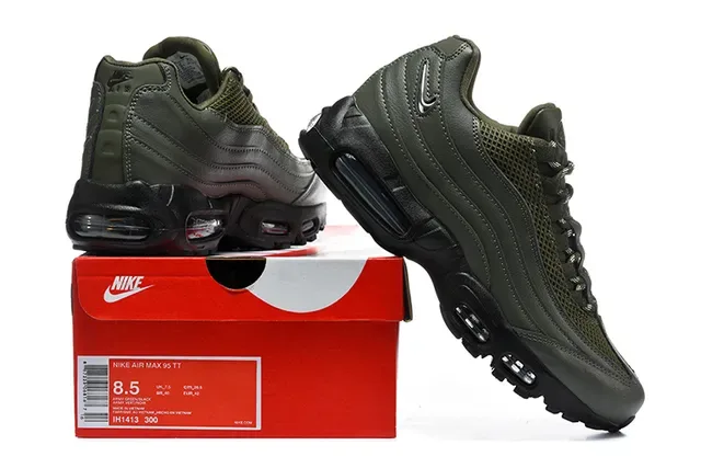 Nike Air Max 95 Olive Green and White Lifestyle Sneakers 6