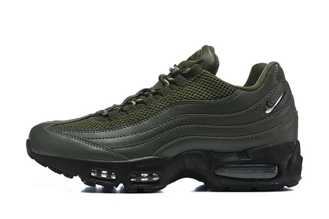 Nike Air Max 95 Olive Green and White Lifestyle Sneakers 7