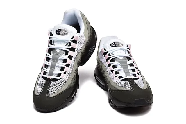 Nike Air Max 95 Olive Green and White Lifestyle Sneakers 21