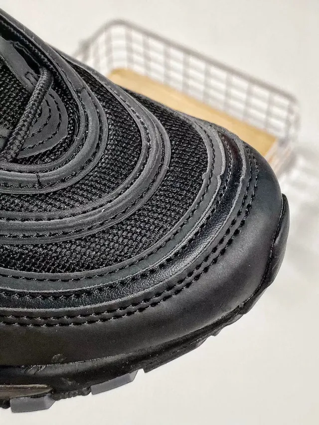 Nike Air Max 97 Black Metallic Swoosh Lifestyle Sneakers 4