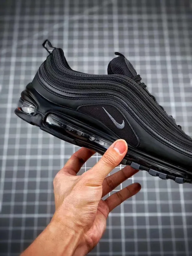 Nike Air Max 97 Black Metallic Swoosh Lifestyle Sneakers 17