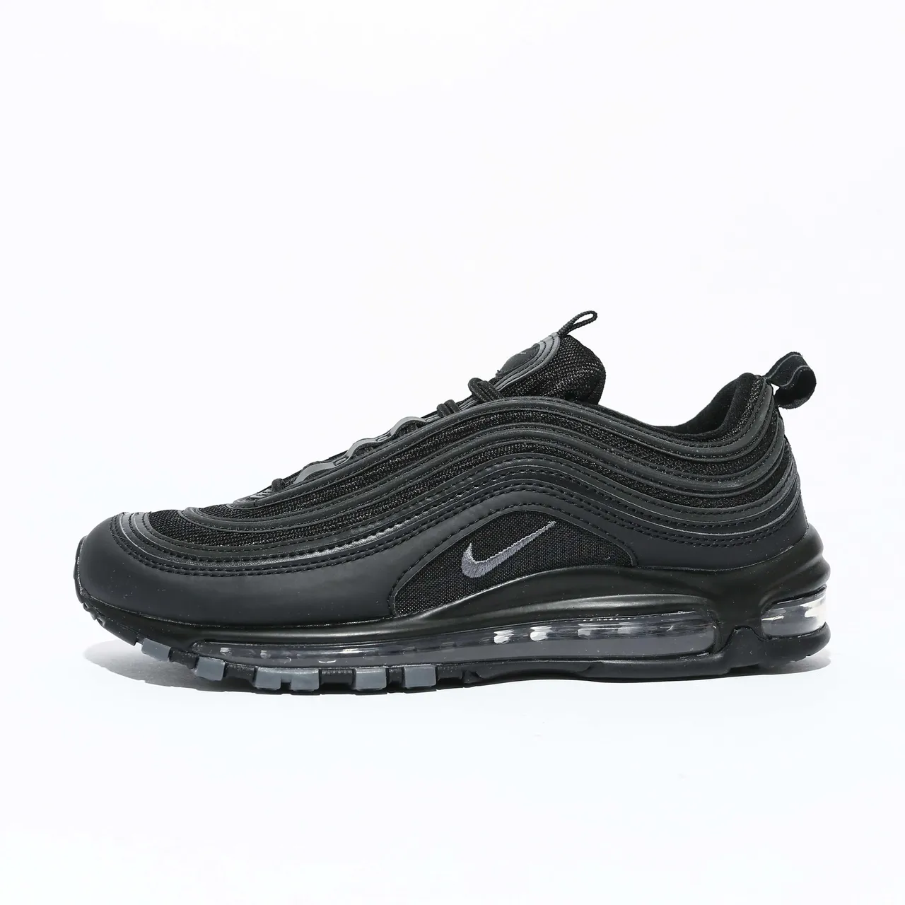 Nike Air Max 97 Black Metallic Swoosh Lifestyle Sneakers 23