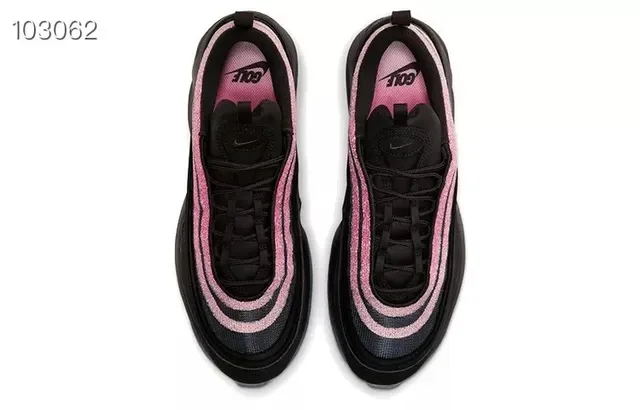 Nike Air Max 97 Black Pink Wave Lifestyle Sneakers 3