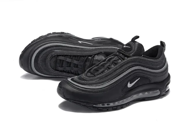 Nike Air Max 97 Tênis Lifestyle Preto e Prata 4